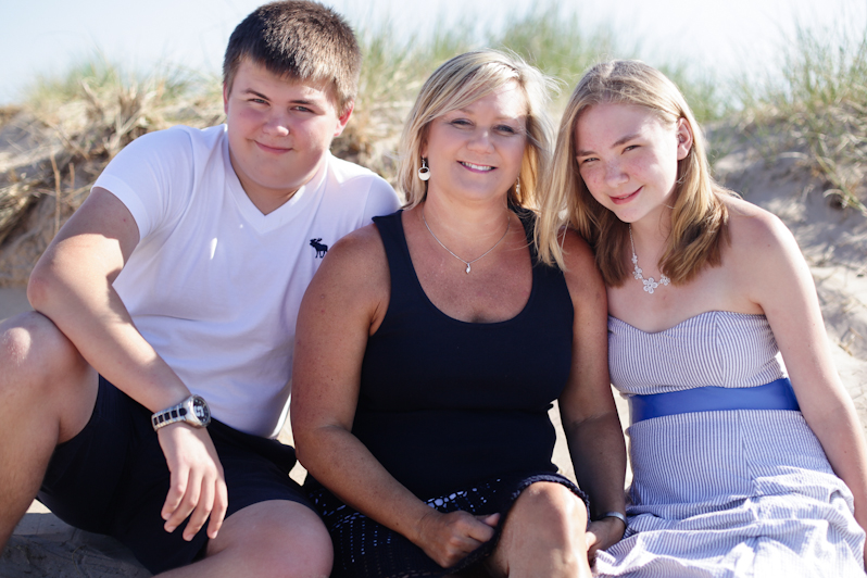 Sue, Olivia, and Brad